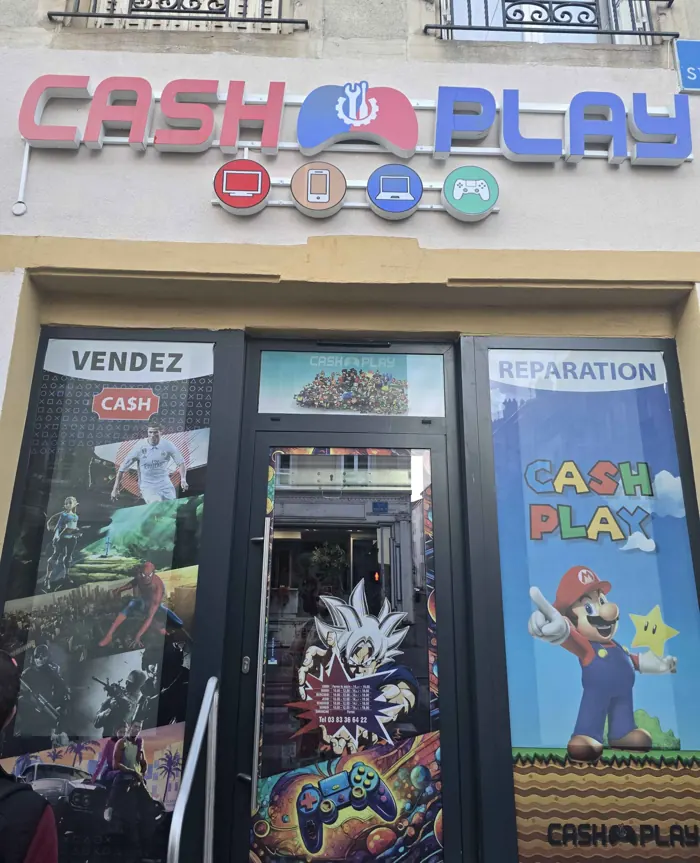 Devanture de Cash Play, 147 rue Saint-Dizier à Nancy
